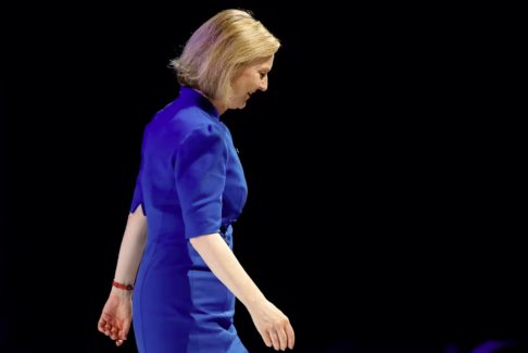 英國的 Liz Truss 領先 Sunak34點