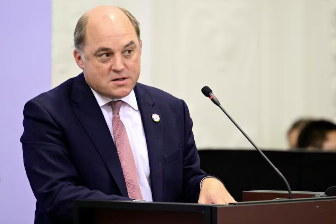 英國國防部長訪問烏克蘭提供支持