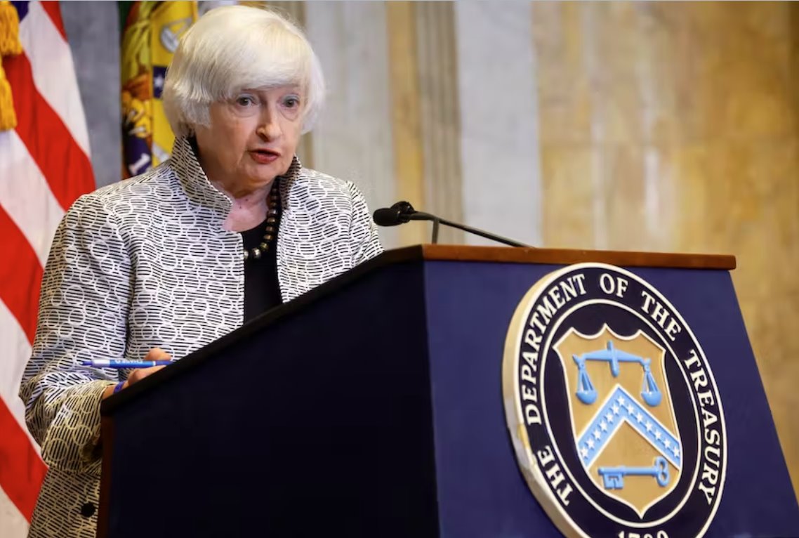 美國財政部長將前往印度參加G20峰會