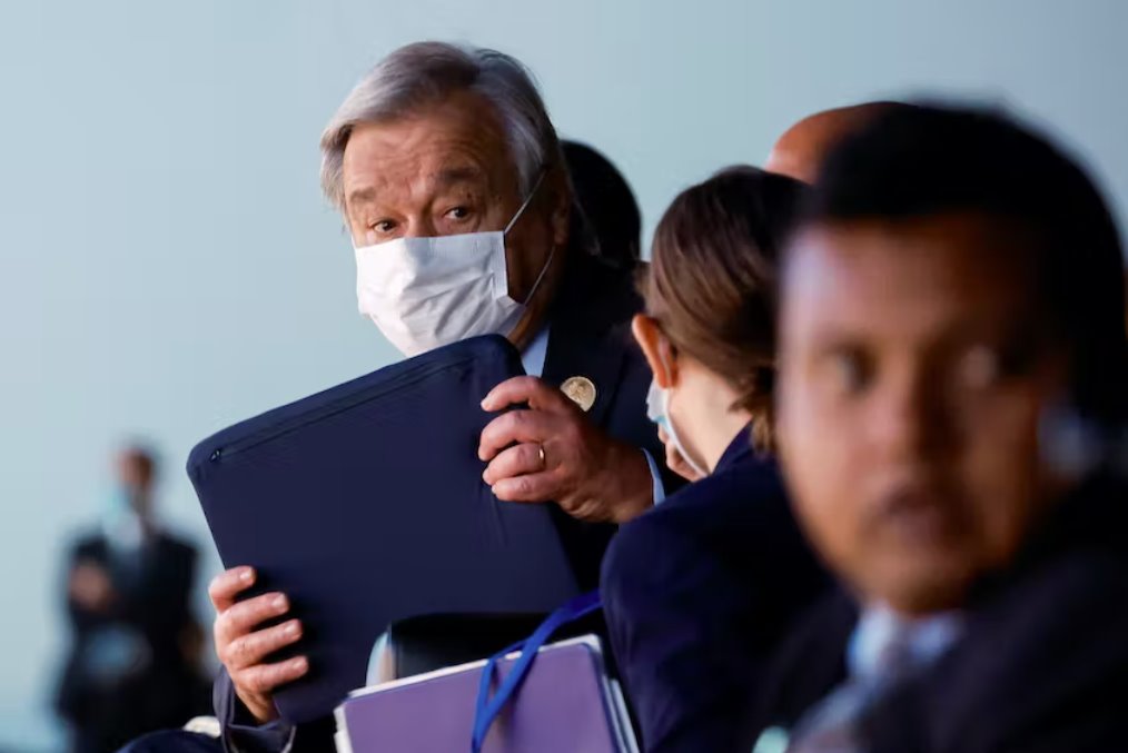 聯合國秘書長古特雷斯在COP27上自嘲&ldquo;錯誤的演講&rdquo;時刻