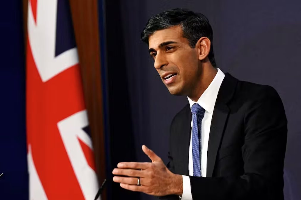 英國首相蘇納克：將尋求許可對盧旺達法院的判決提出上訴