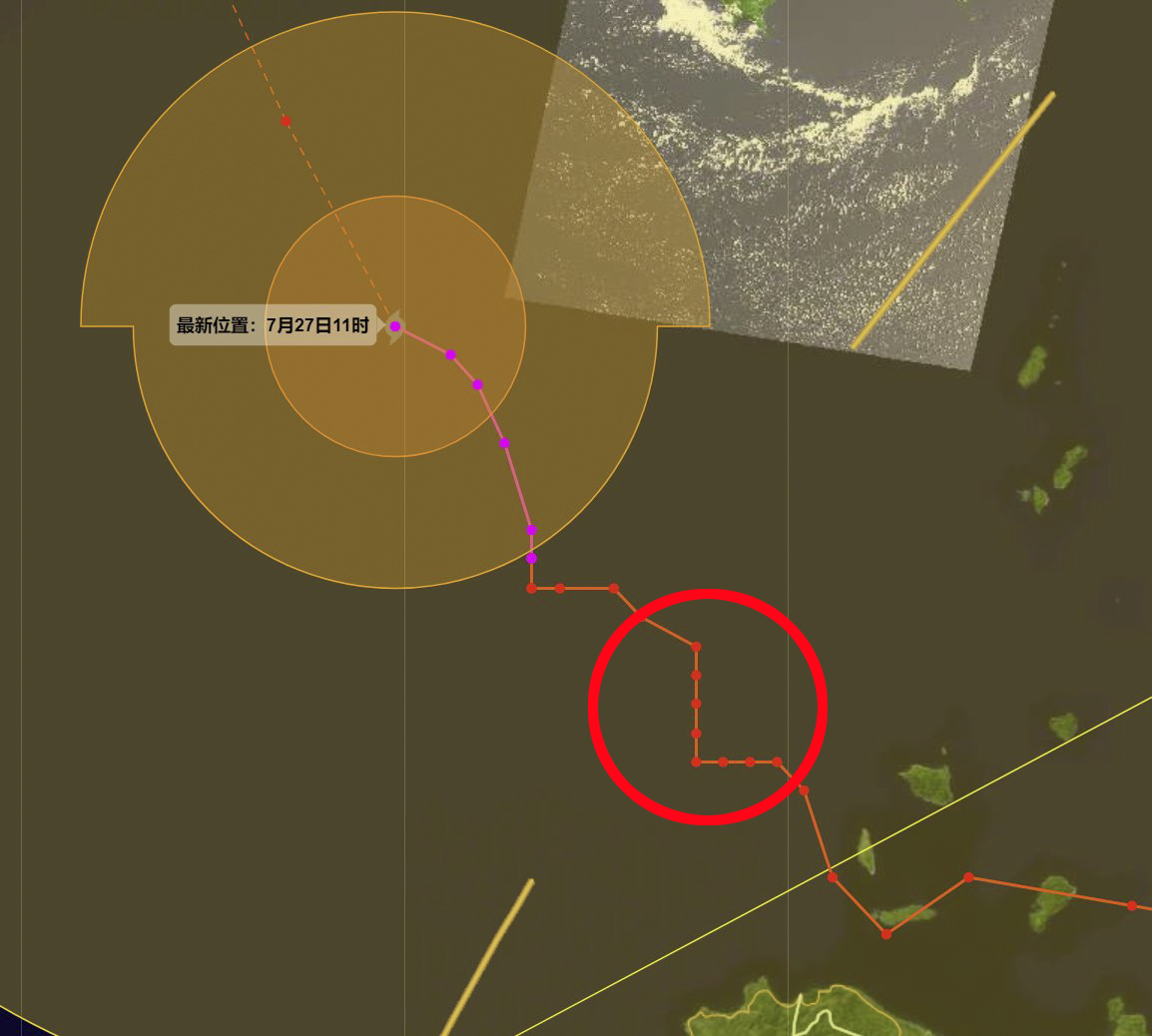 臺風(fēng)杜蘇芮路徑拐了個直角