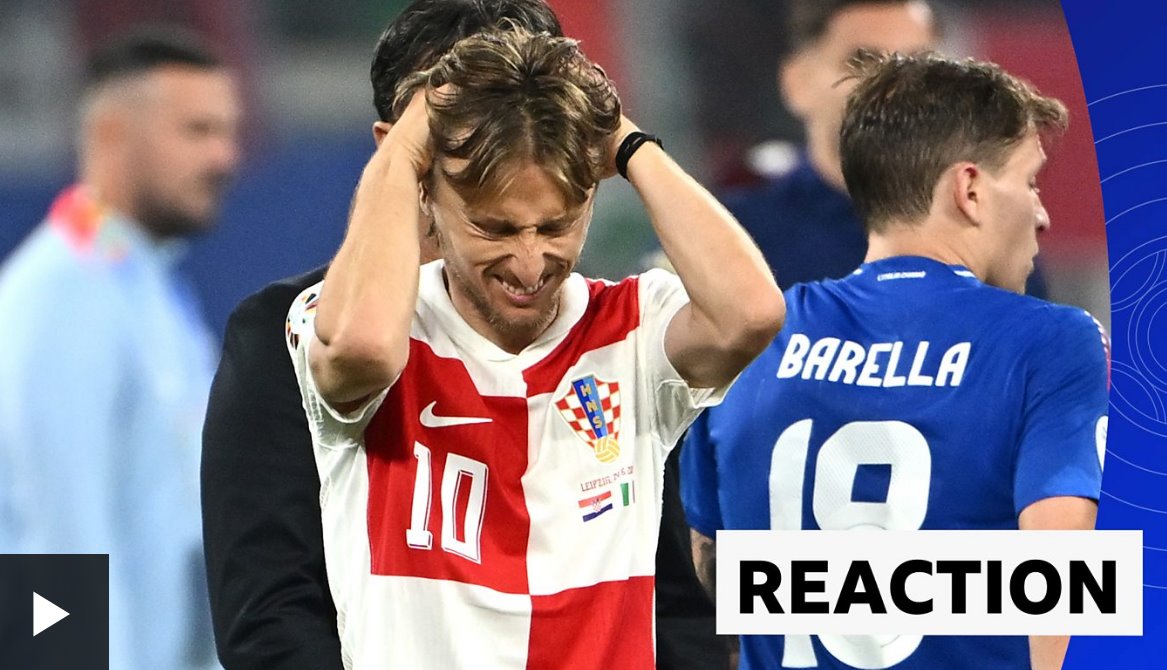 克羅地亞1-1意大利:莫德里奇感謝意大利記者的致敬