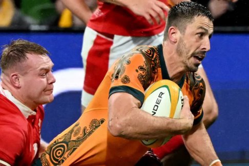 橄欖球國(guó)際賽澳大利亞36-28威爾士：袋鼠隊(duì)在墨爾本