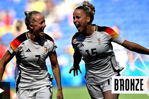 巴黎奧運會女子足球銅牌戰德國隊1-0西班牙