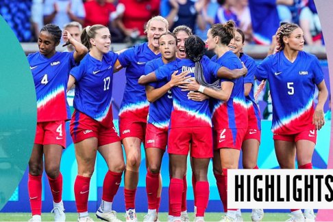 奧運會女子足球巴西0-1美國