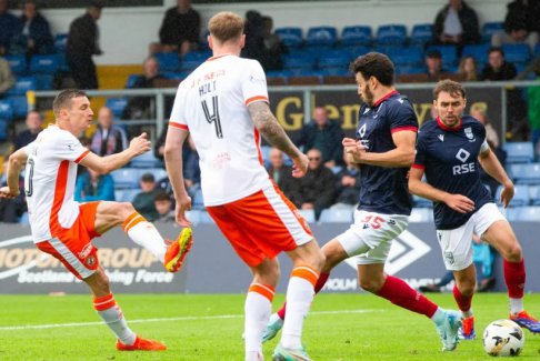 蘇格蘭足球超級聯賽第一階段羅斯郡1-1鄧迪聯