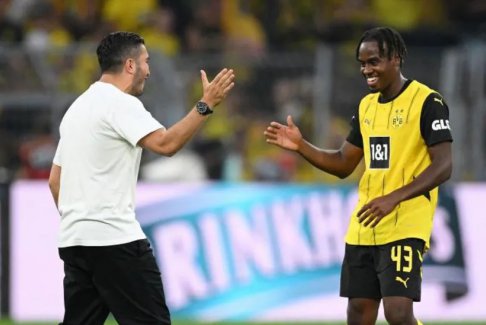 德甲聯賽多特蒙德2-0法蘭克福