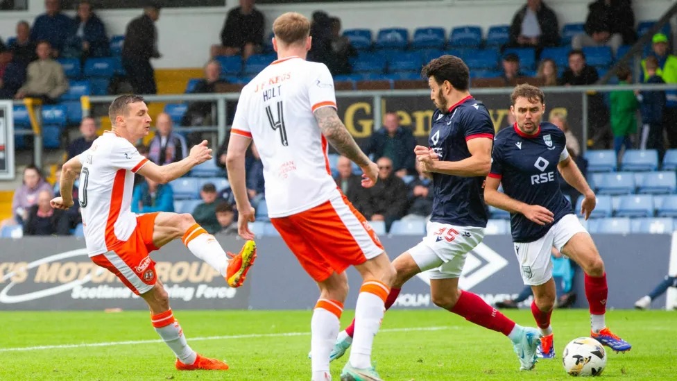 蘇格蘭足球超級聯賽第一階段羅斯郡1-1鄧迪聯