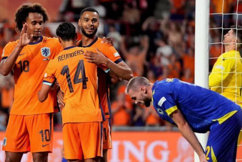 歐洲國家聯賽荷蘭5-2波斯尼亞和黑塞哥維那