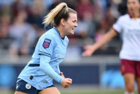 女子超級(jí)聯(lián)賽曼城2-0西漢姆聯(lián)