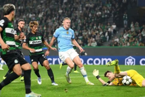 歐冠聯賽體育CP 4-1曼城