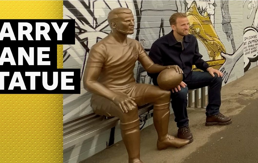 英格蘭隊長哈里·凱恩因“特殊”雕像而感到謙卑