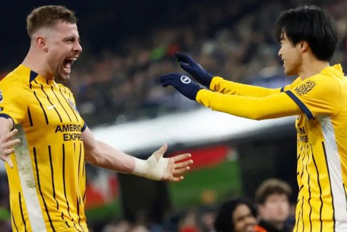 英超聯賽伊普斯威奇鎮0-2布萊頓