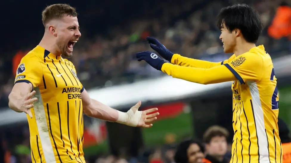 三兔薰的進球是他自11月29日1-1戰平南安普頓以來為布萊頓隊攻入的第一個進球