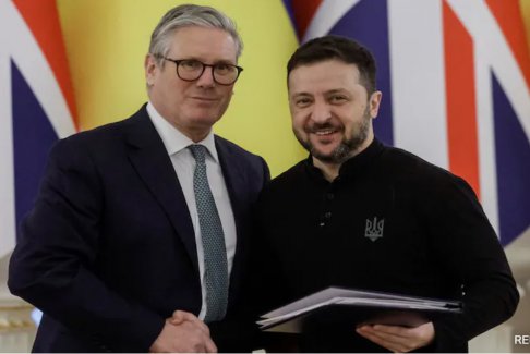 英國(guó)首相基爾·斯塔默支持烏克蘭總統(tǒng)澤連斯基