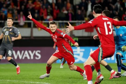 歐足聯世界杯預選賽北馬其頓1比1威爾士