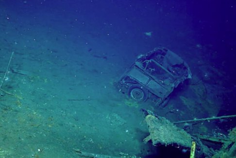 二戰沉船中發現神秘福特汽車 歷史學家感到困惑