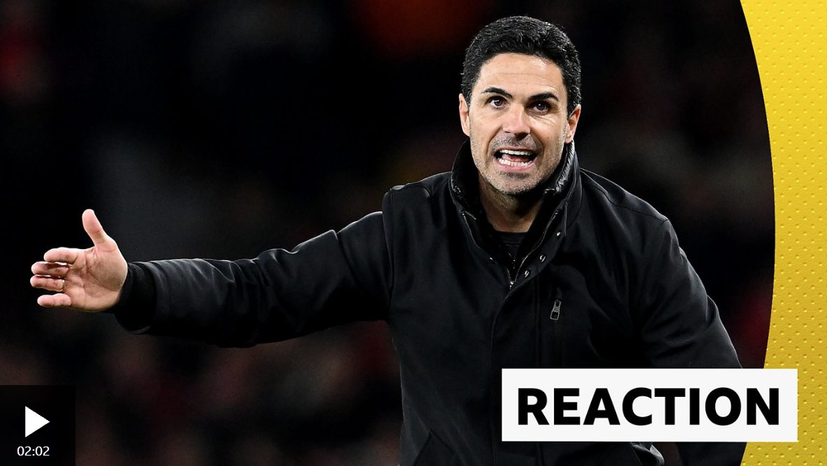 &ldquo;如果這是點球，那么奧布萊恩應該下場&rdquo;&mdash;&mdash;阿爾特塔