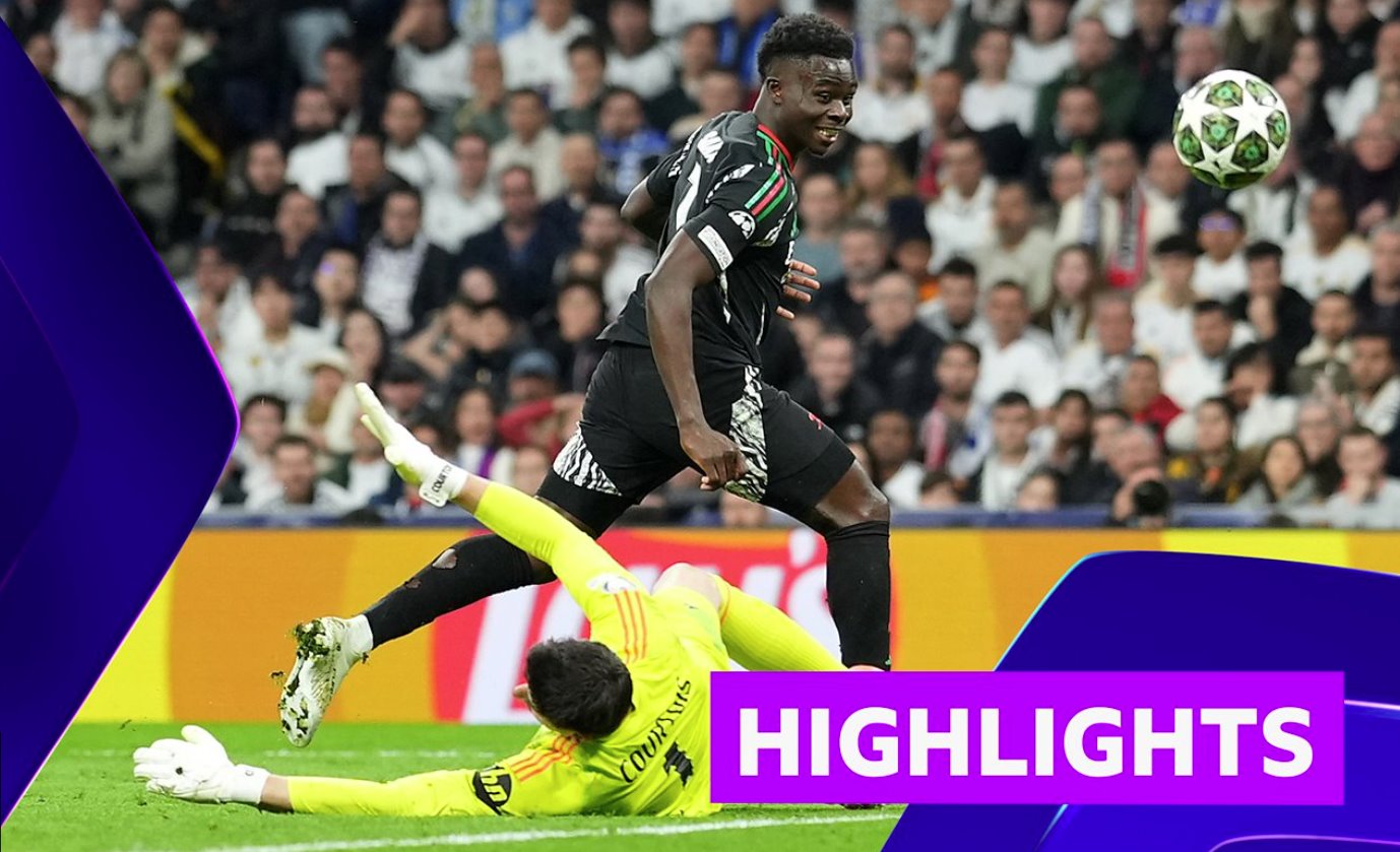 阿森納戰勝皇家馬德里晉級半決賽