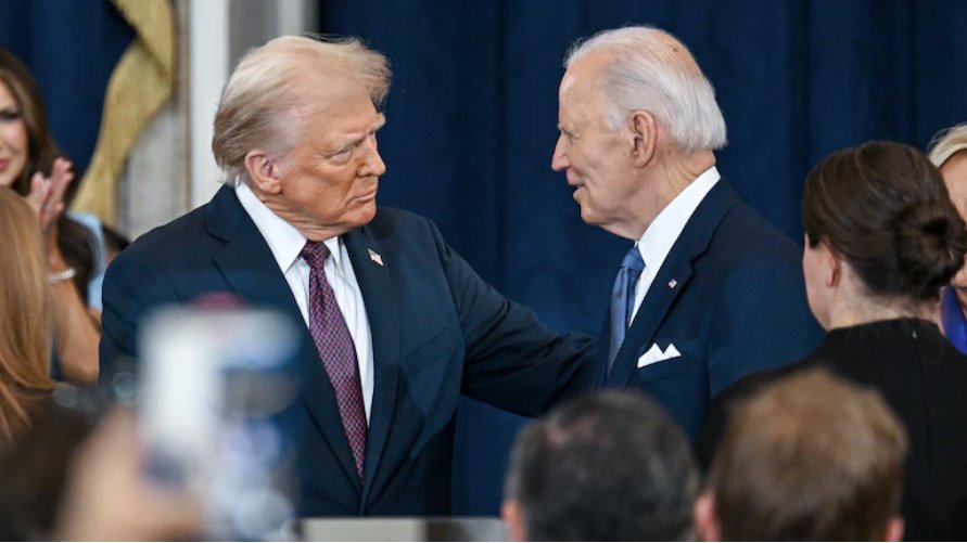 美國總統唐納德·特朗普與前總統喬·拜登(資料圖)