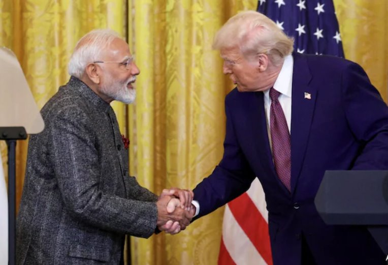 美國總統唐納德·特朗普對與印度達成貿易協議表示樂觀