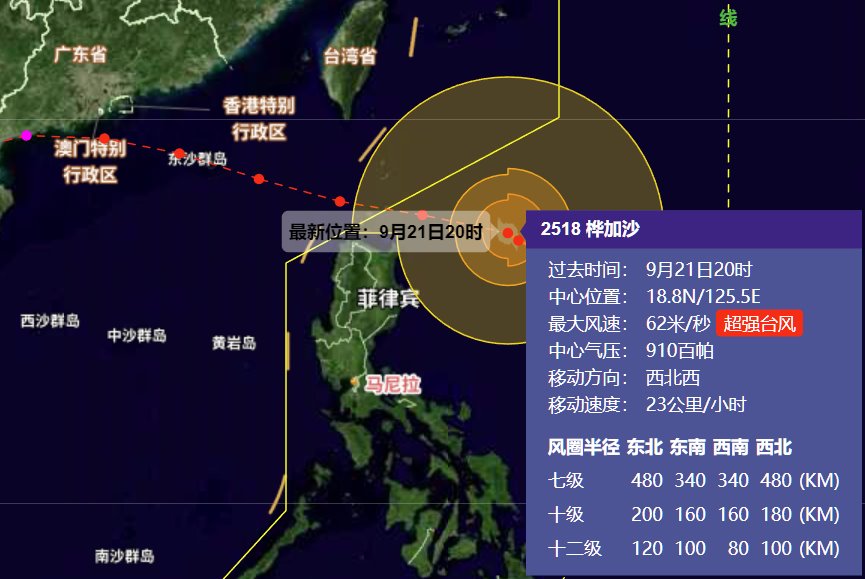 廣東氣象罕見提醒:做好超強臺風樺加沙巨災防御準備
