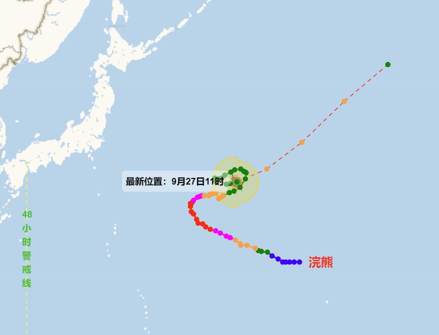 第19號臺風浣熊在太平洋跳舞哪都不登陸