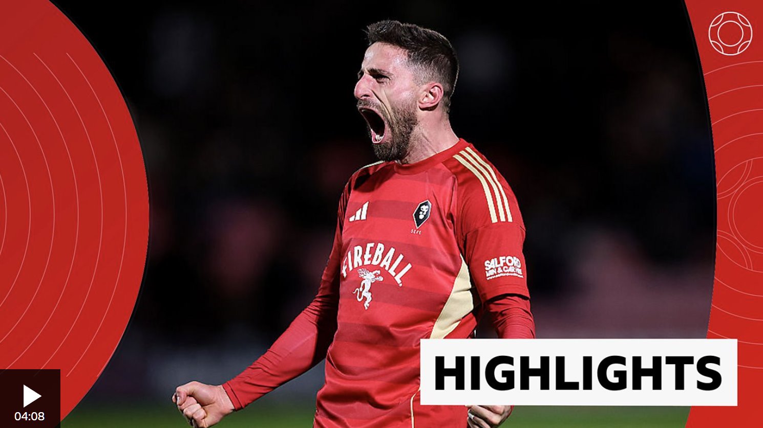 博里尼進(jìn)球,索爾福德在足總杯中擊敗萊頓東方