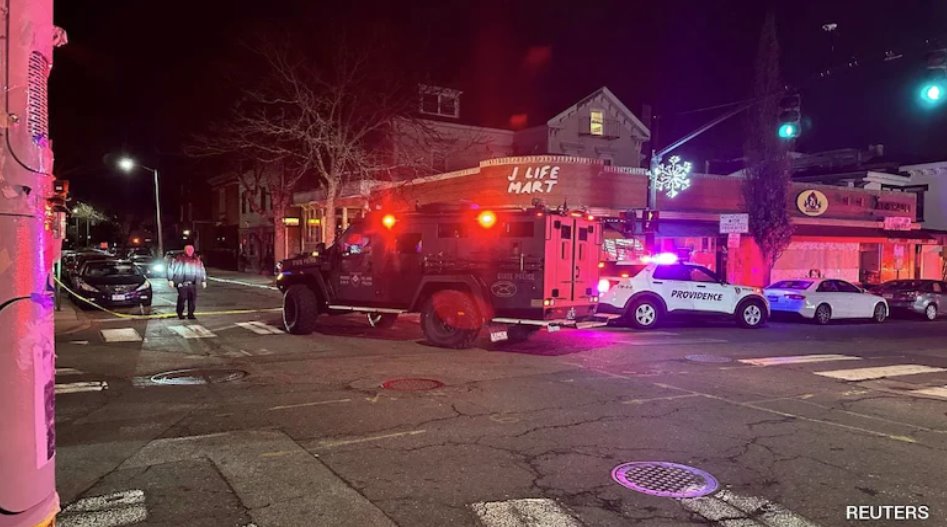 周六發生的槍擊事件造成兩人死亡，另有八人受傷。